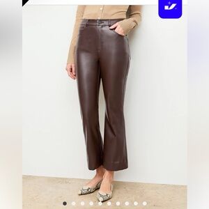Brown Leather Women's Pants